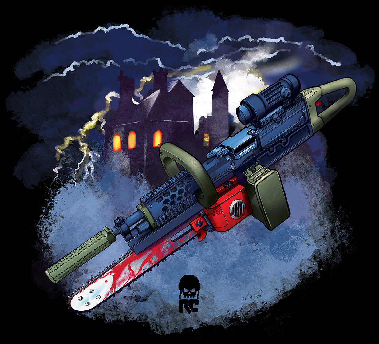 Fully Semi Auto Machine Gun SAW T-Shirt