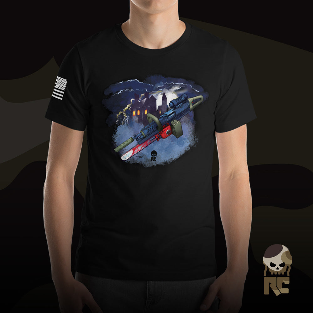 Fully Semi Auto Machine Gun SAW T-Shirt