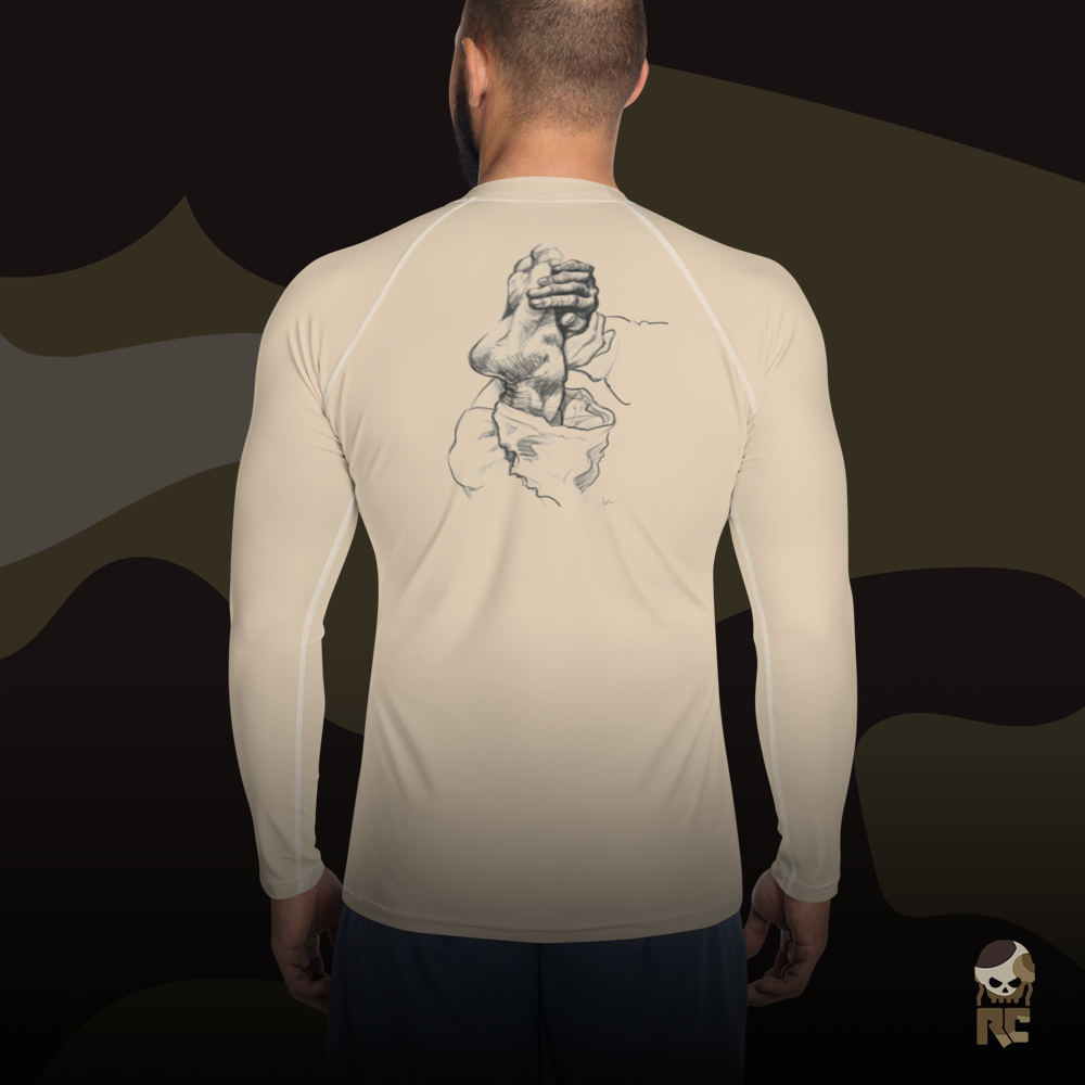 Praying Hands. Patron Saint of Toe Holds - Men's Rash Guard