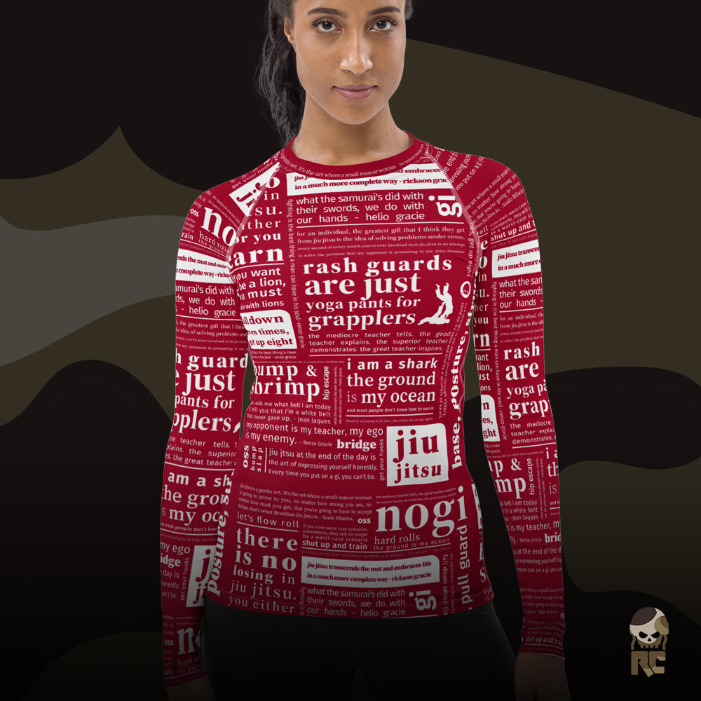 Rash Guards are just Yoga Pants for Grapplers - Women's Rash Guard