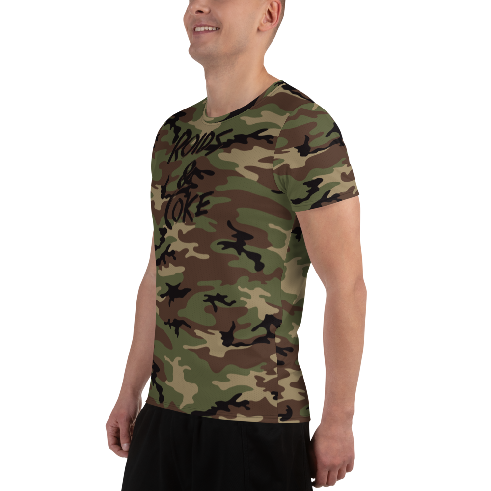M81 Roids & Coke All-Over Print Men's Athletic T-shirt