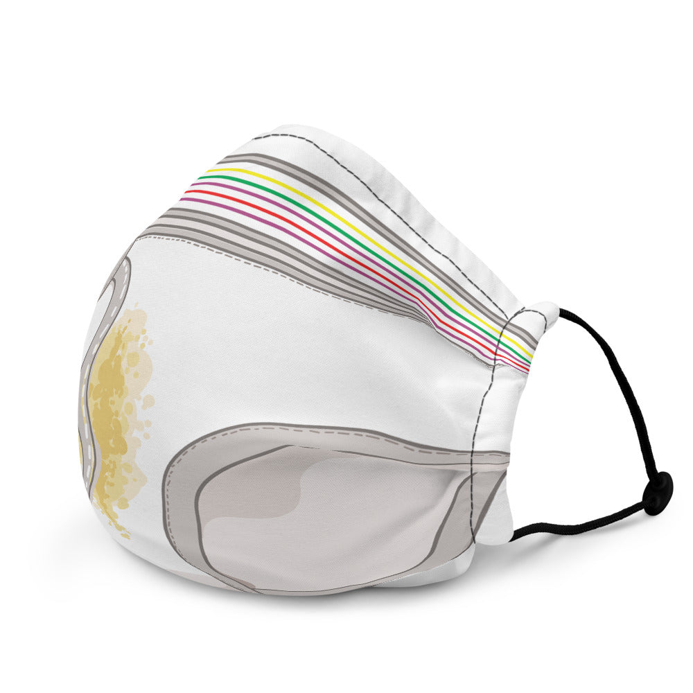 Tighty Whitey Pee Stained Premium face mask