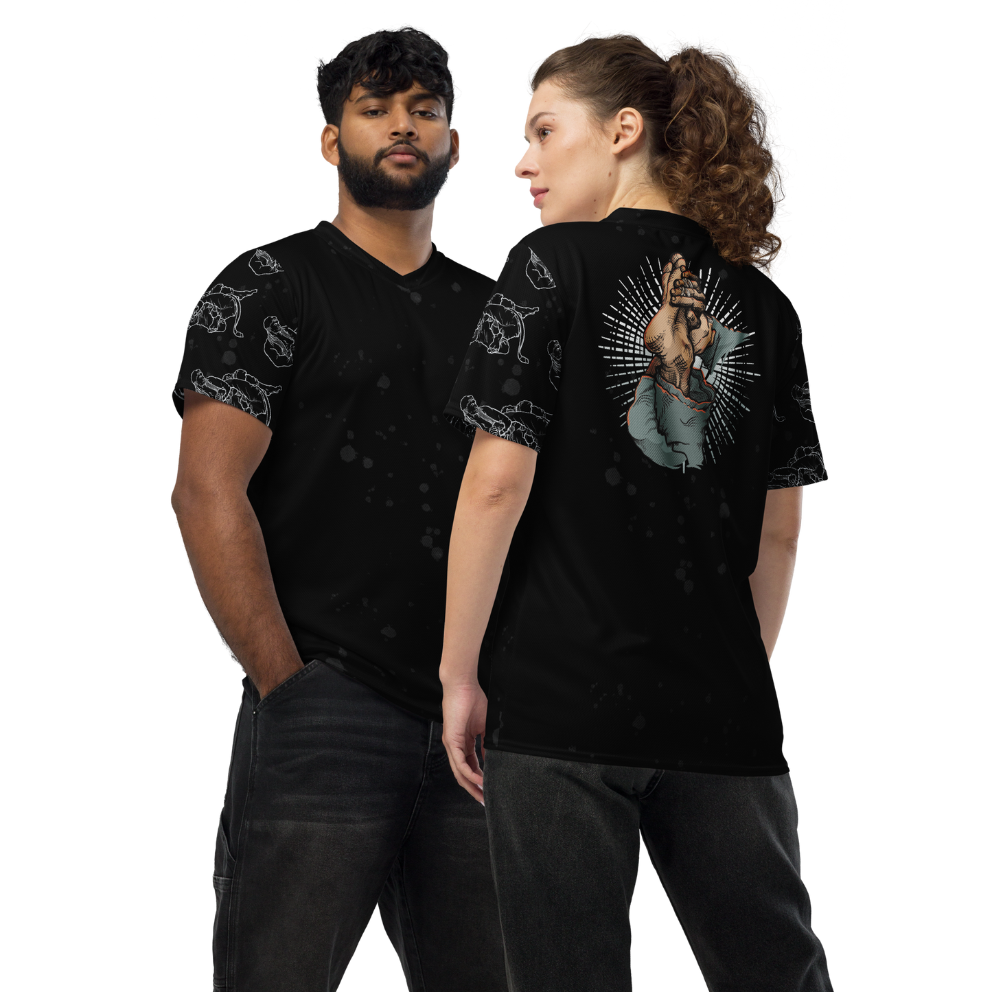Toe Hold Recycled unisex sports jersey