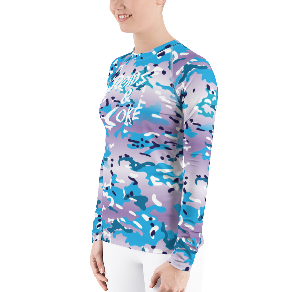 Women's Roids & Coke Multiglam Rash Guard
