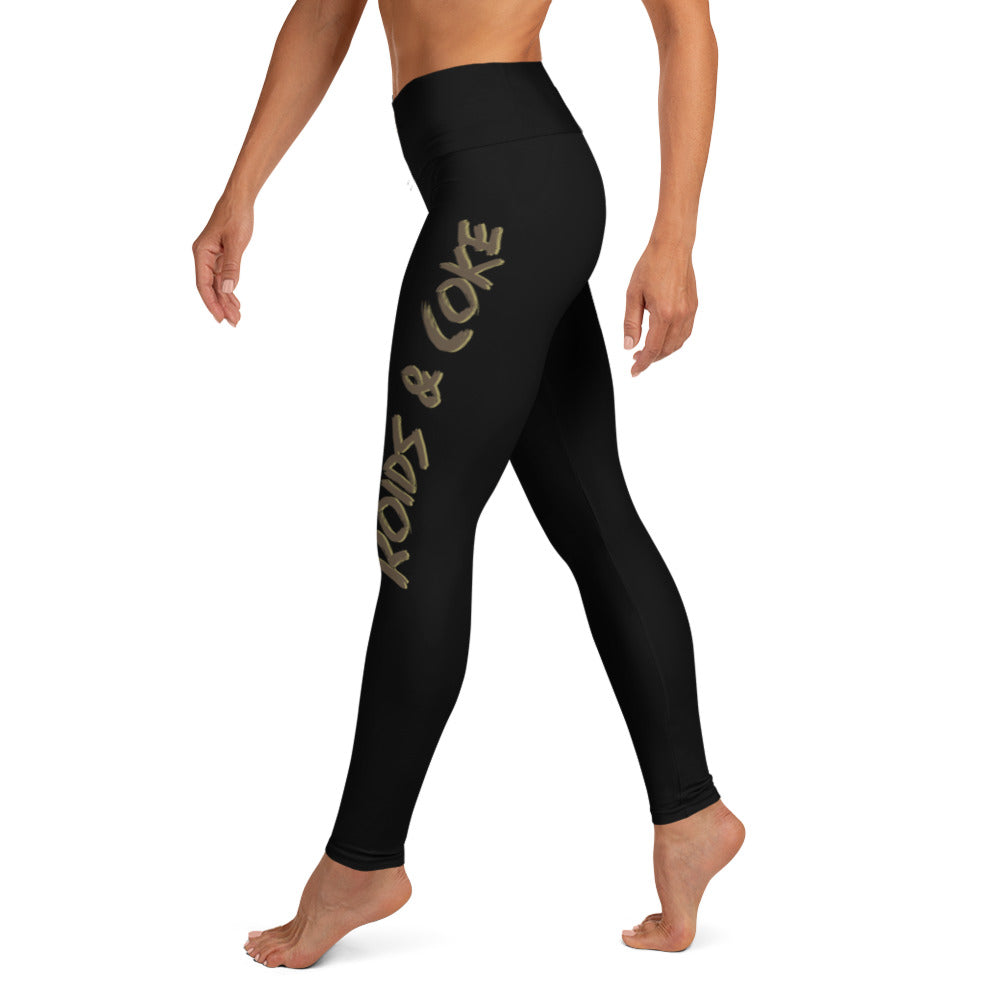 Roids & Coke Brush Yoga Leggings
