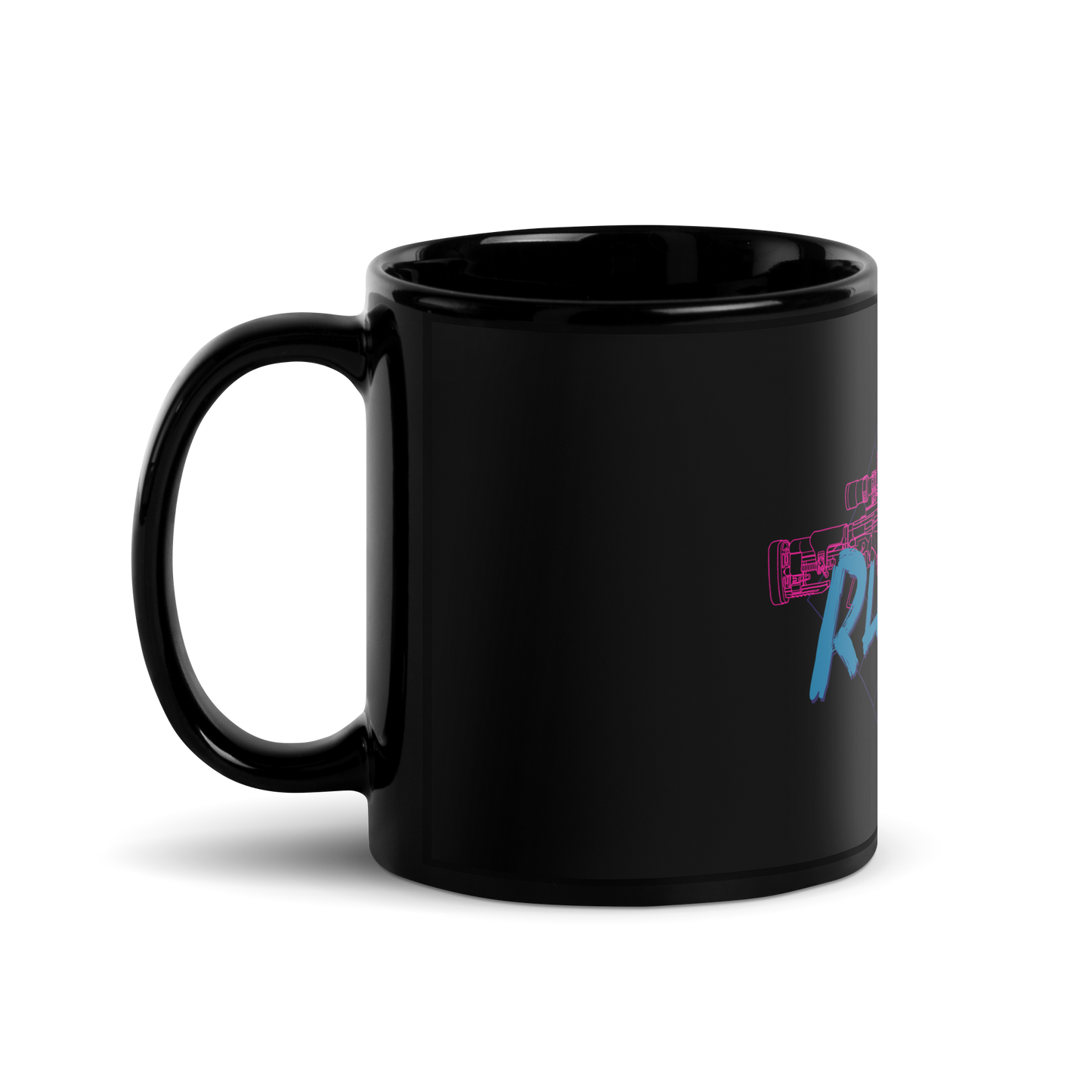 RPR Black Glossy Mug
