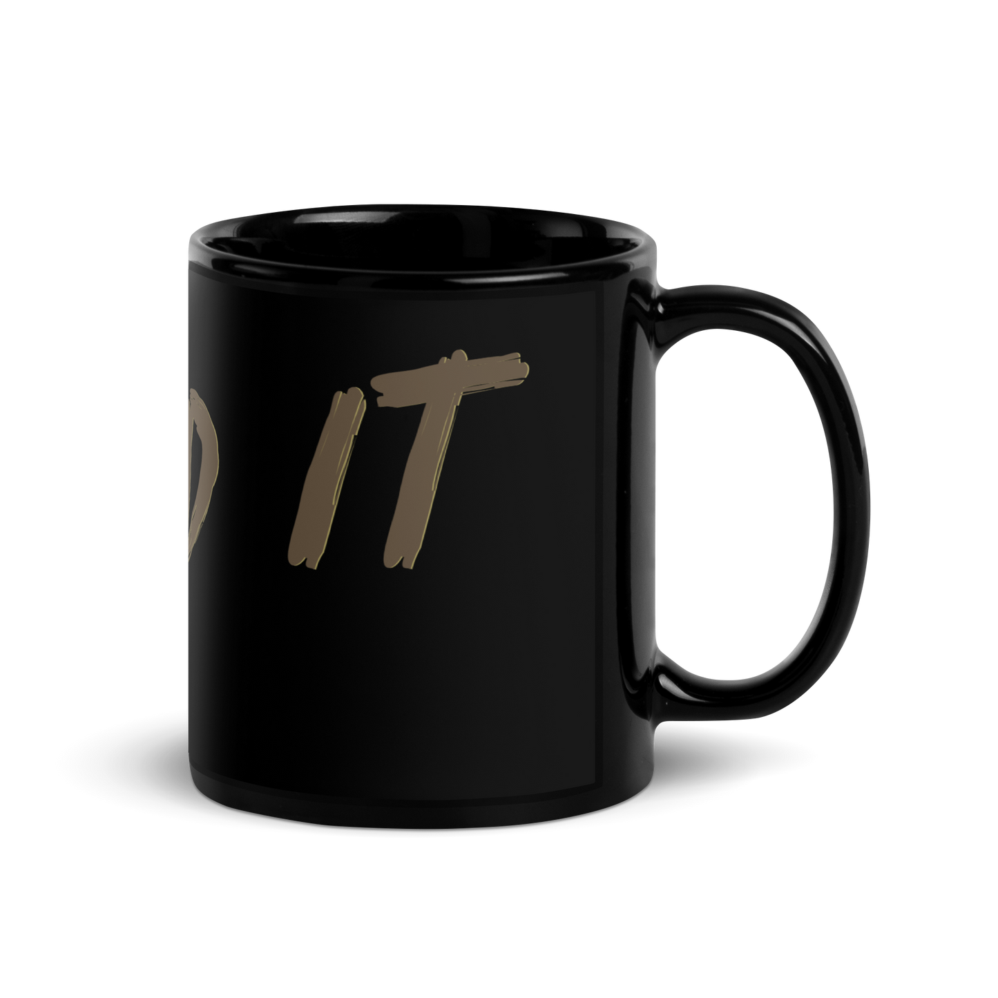 Send It Black Glossy Mug