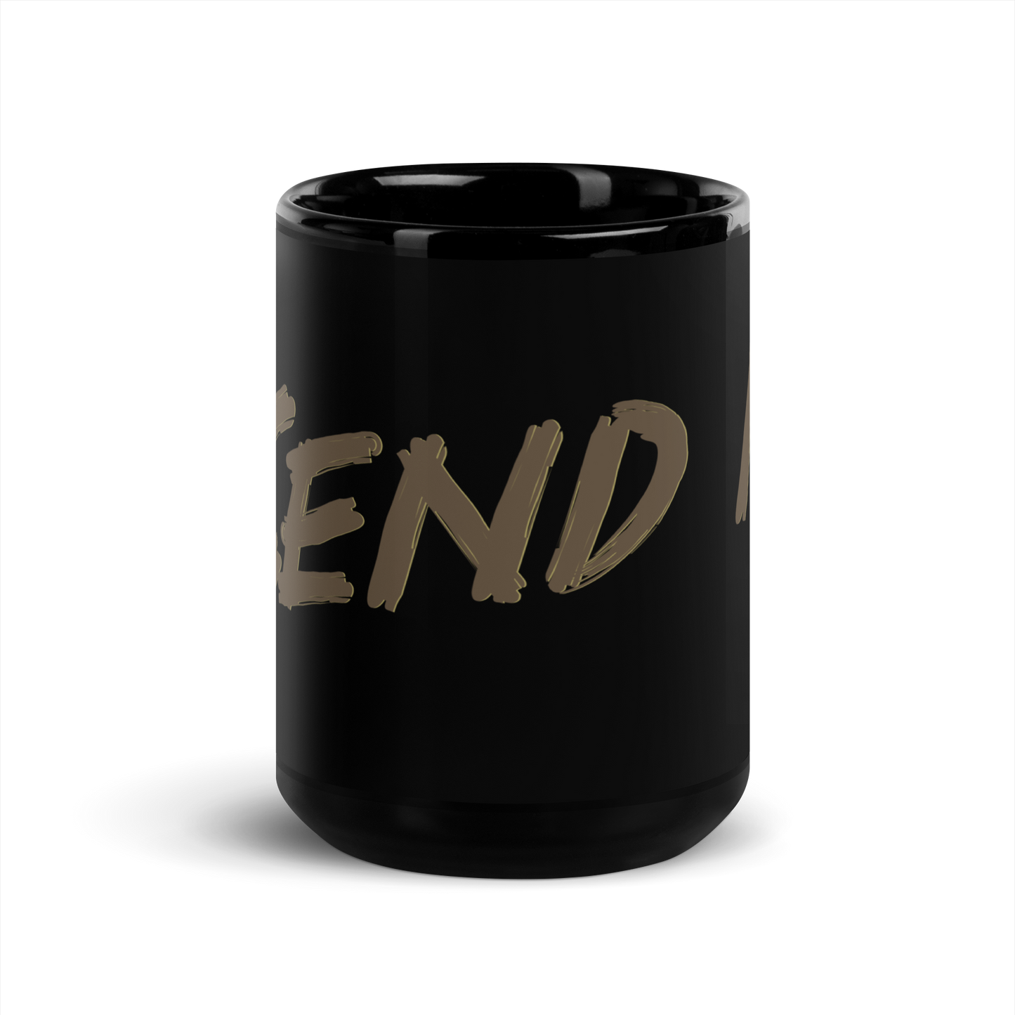 Send It Black Glossy Mug