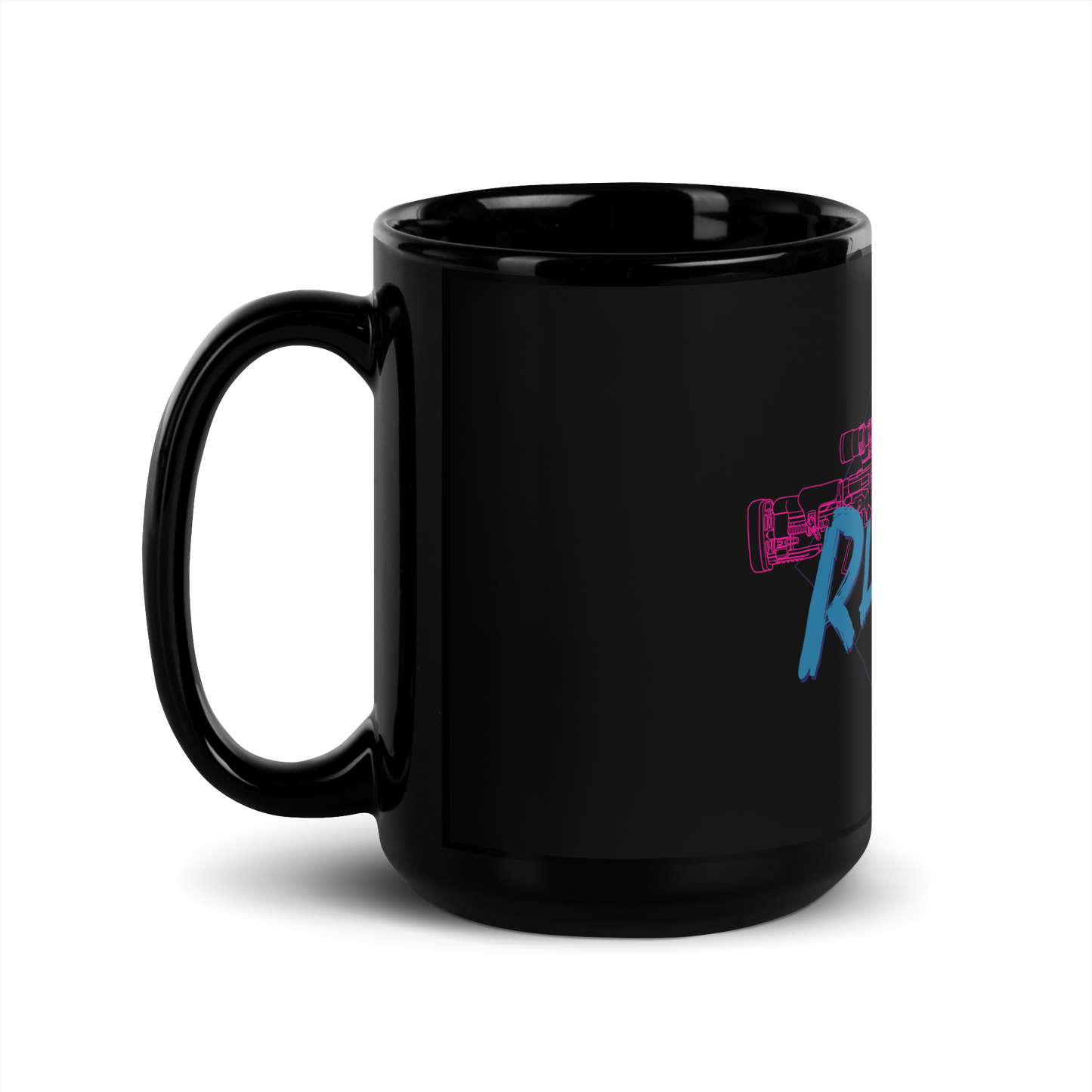 RPR Black Glossy Mug