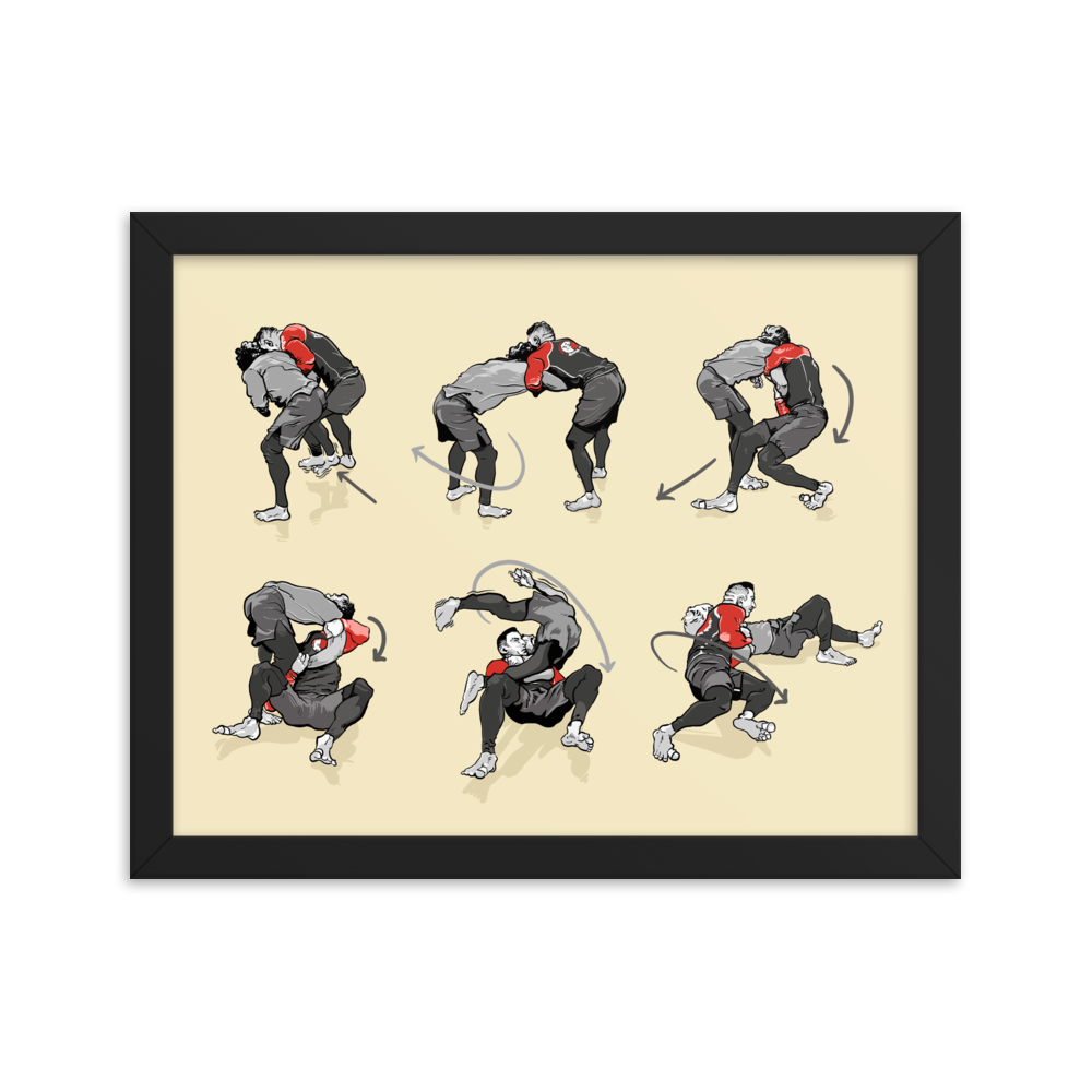 Framed poster Takedown from Russian Tie