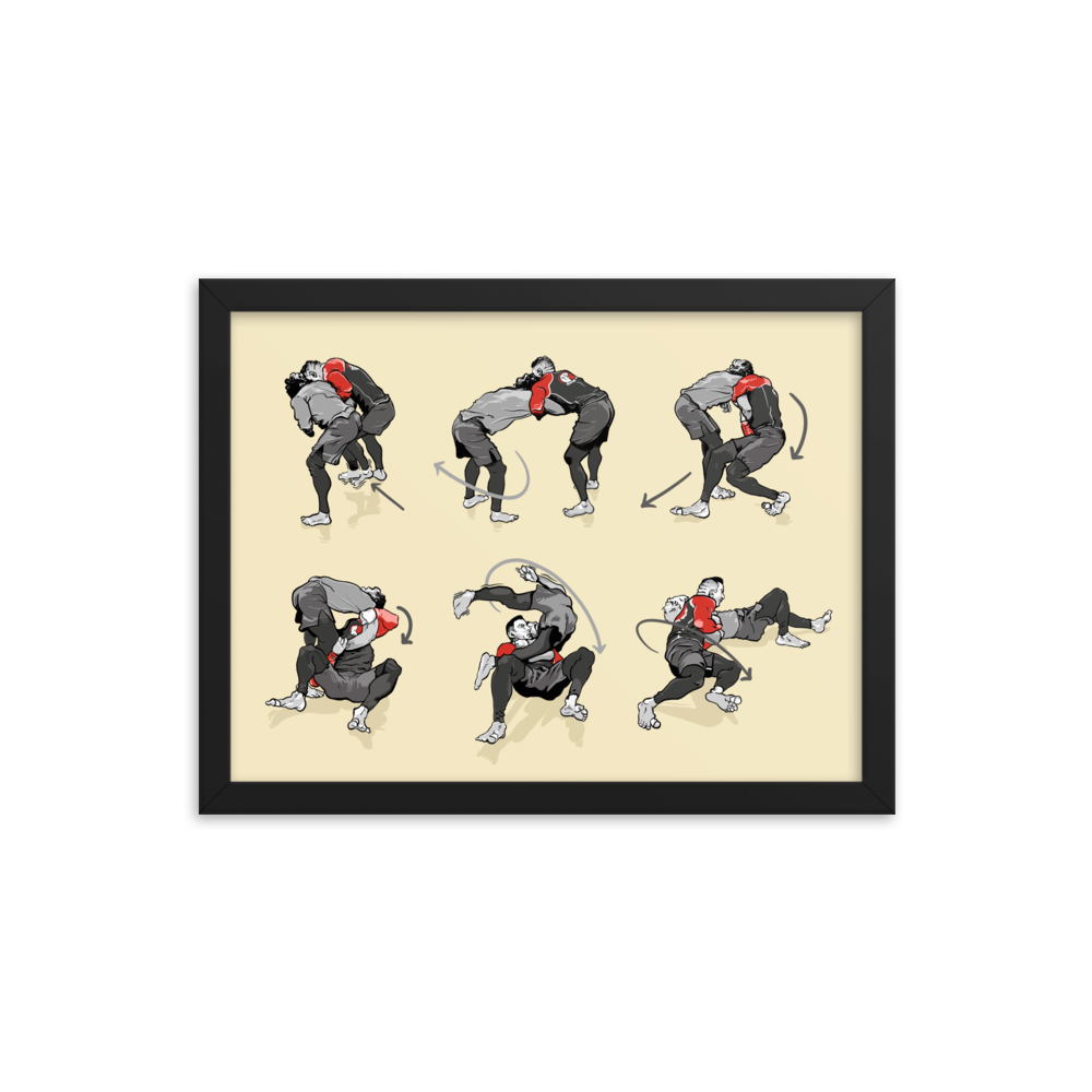 Framed poster Takedown from Russian Tie