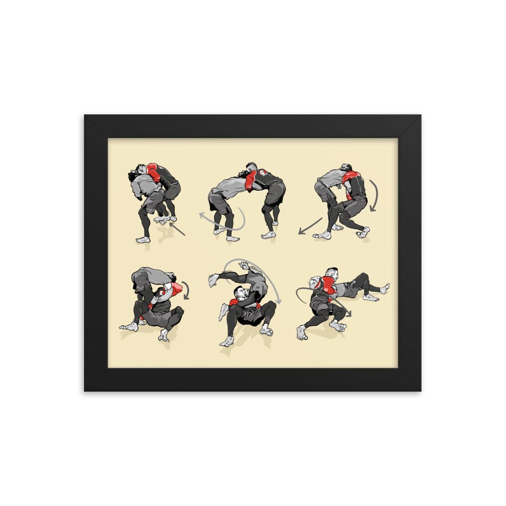 Framed poster Takedown from Russian Tie