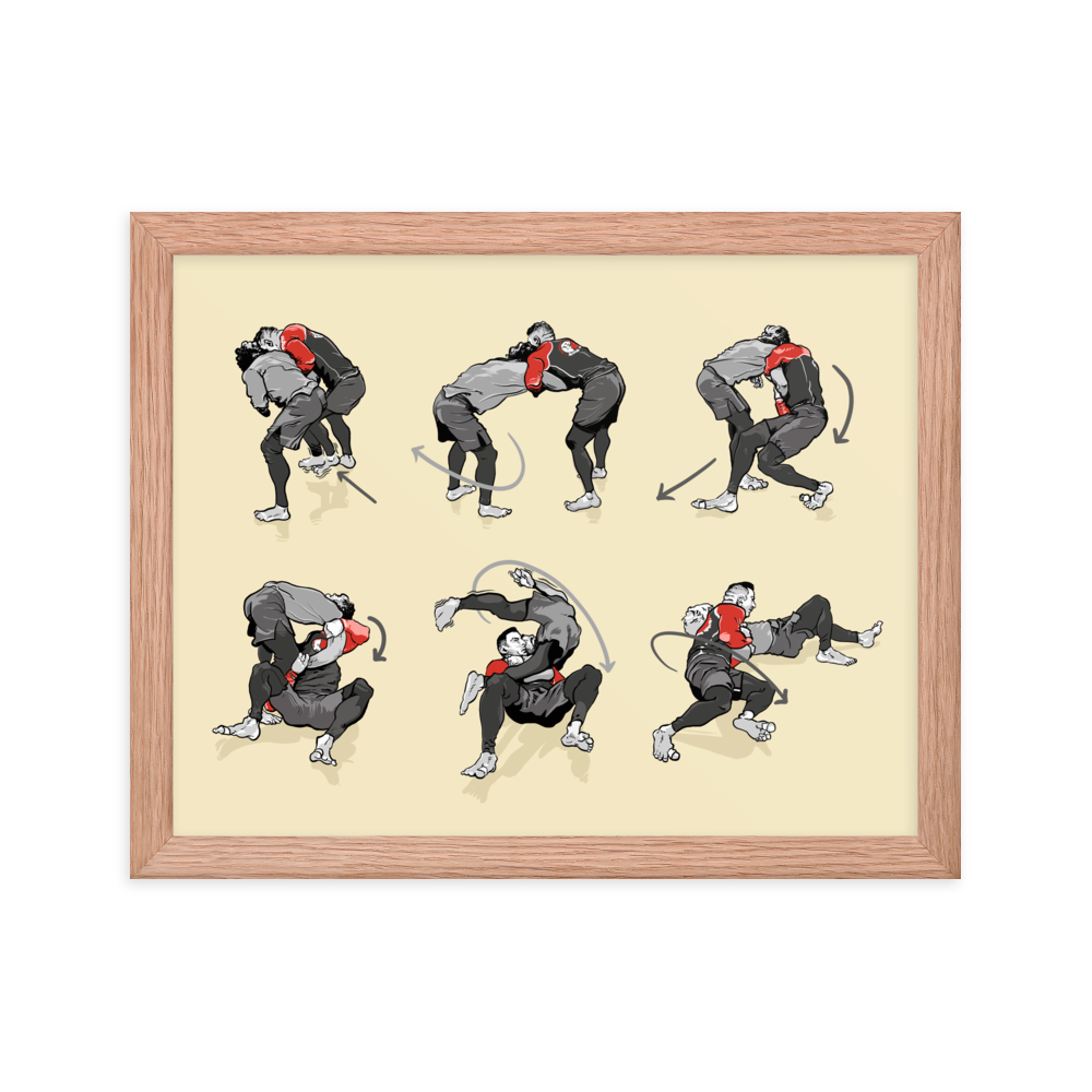 Framed poster Takedown from Russian Tie