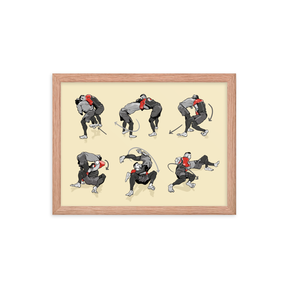 Framed poster Takedown from Russian Tie