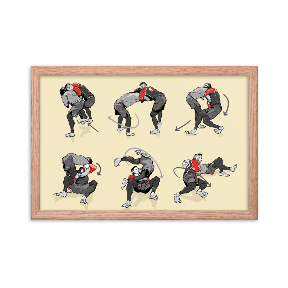 Framed poster Takedown from Russian Tie