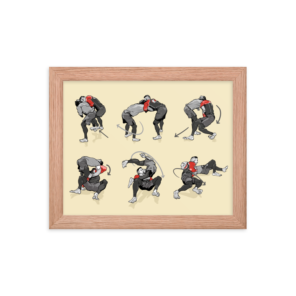 Framed poster Takedown from Russian Tie