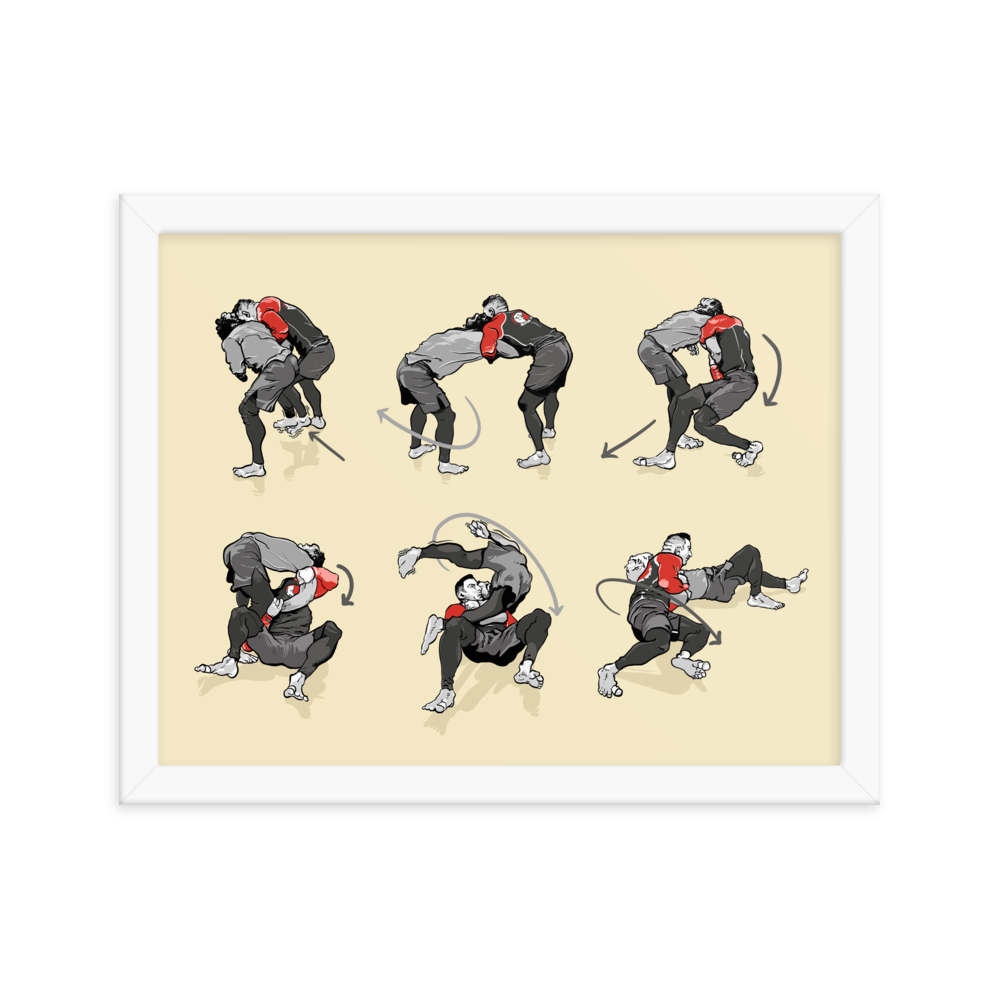 Framed poster Takedown from Russian Tie