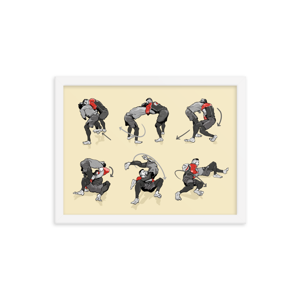 Framed poster Takedown from Russian Tie