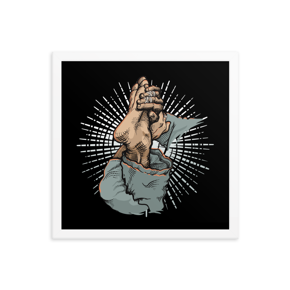 Sacred Prayer of the Toehold Framed Poster