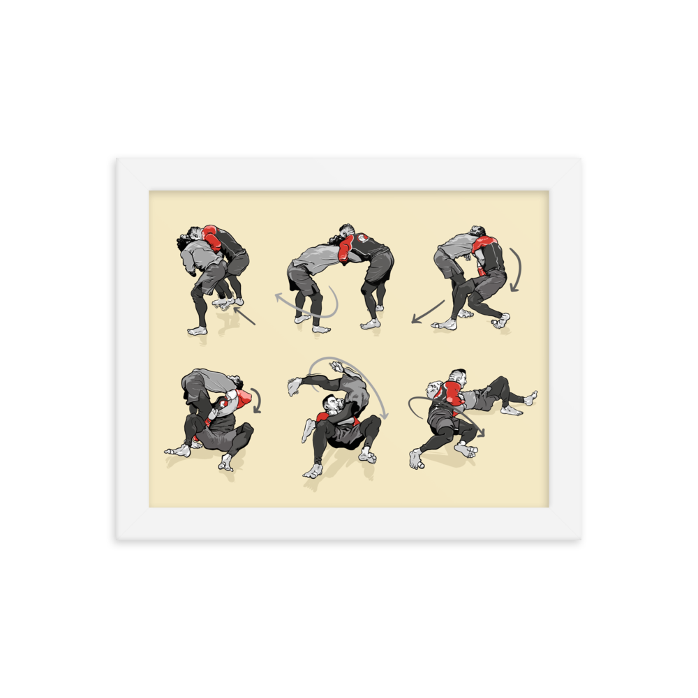 Framed poster Takedown from Russian Tie