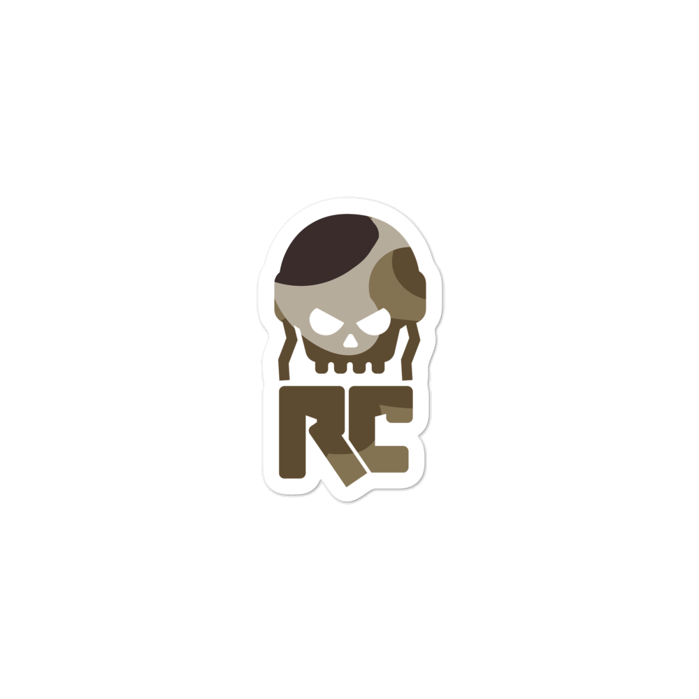 Roids & Coke Woodland Camo Bubble-free Stickers