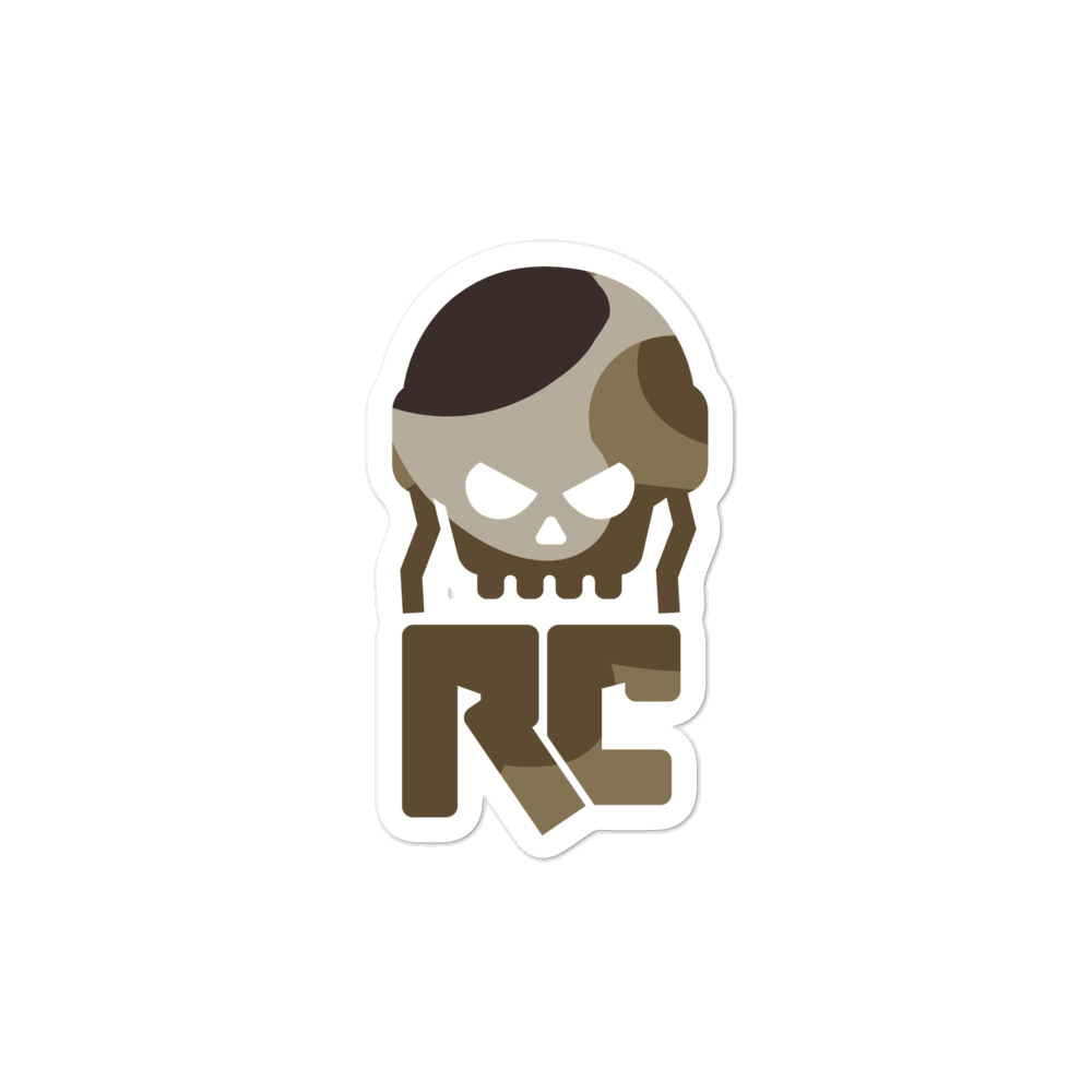 Roids & Coke Woodland Camo Bubble-free Stickers