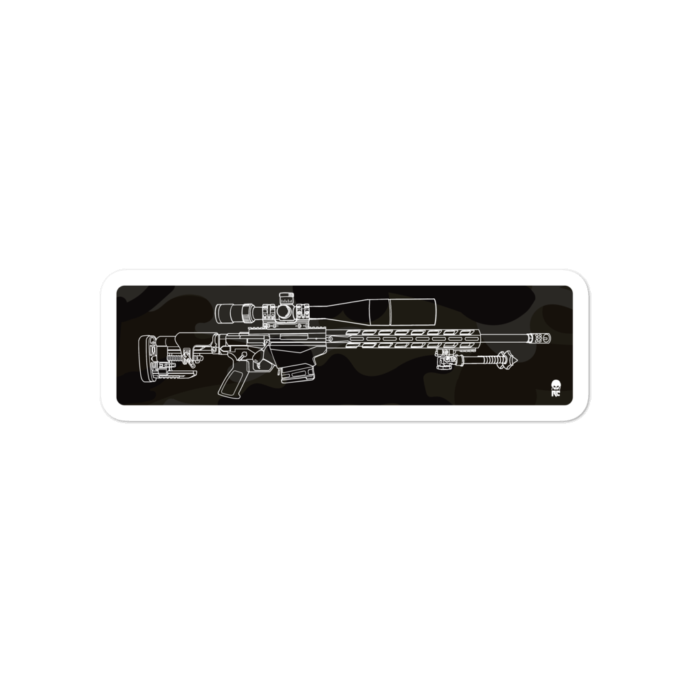 Dark Camo Bubble-free stickers