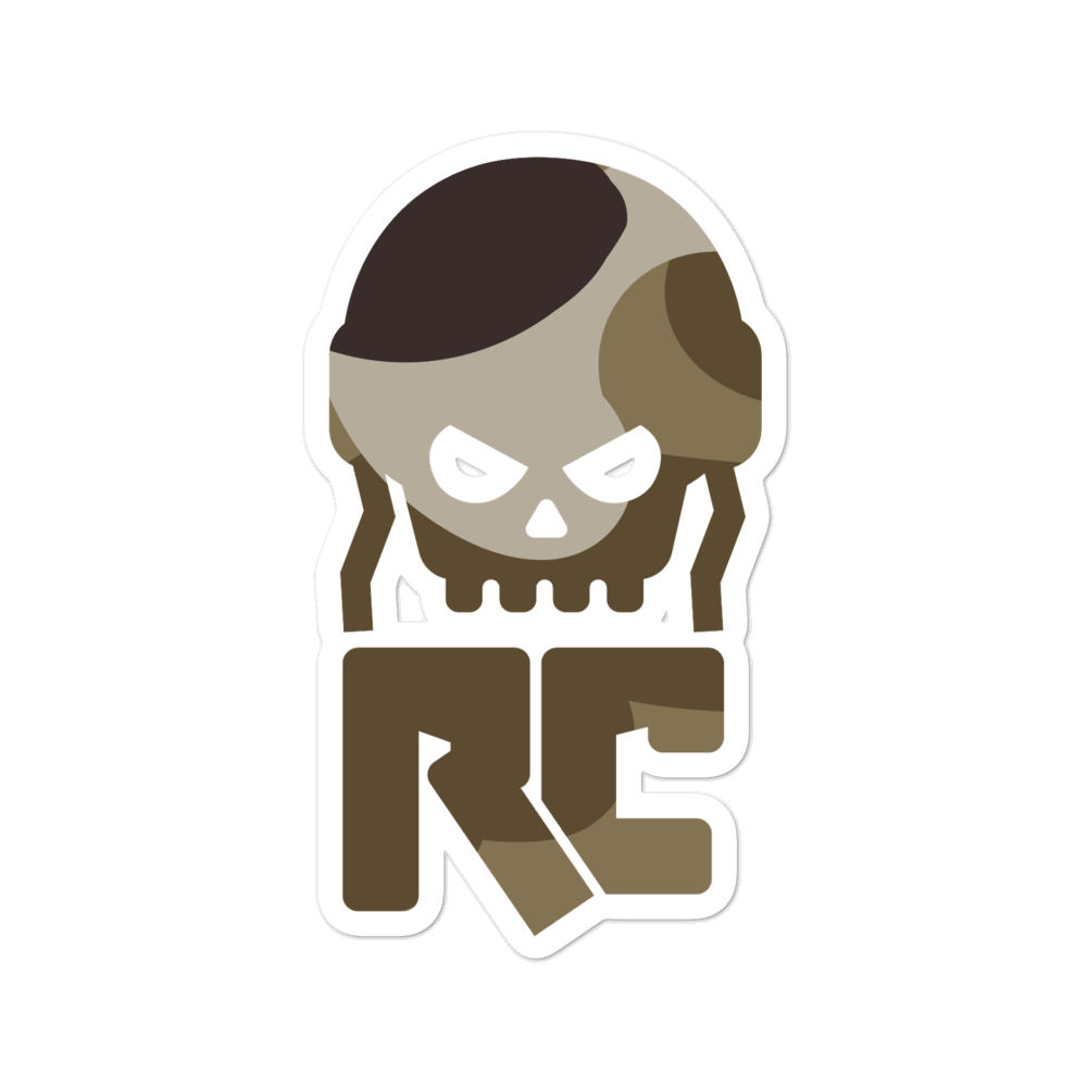 Roids & Coke Woodland Camo Bubble-free Stickers