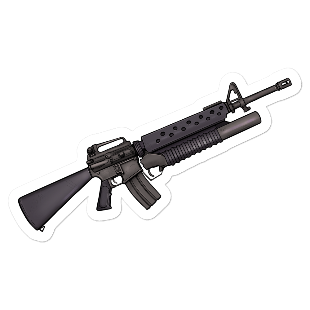 M203 Grenade Launcher Bubble-free stickers