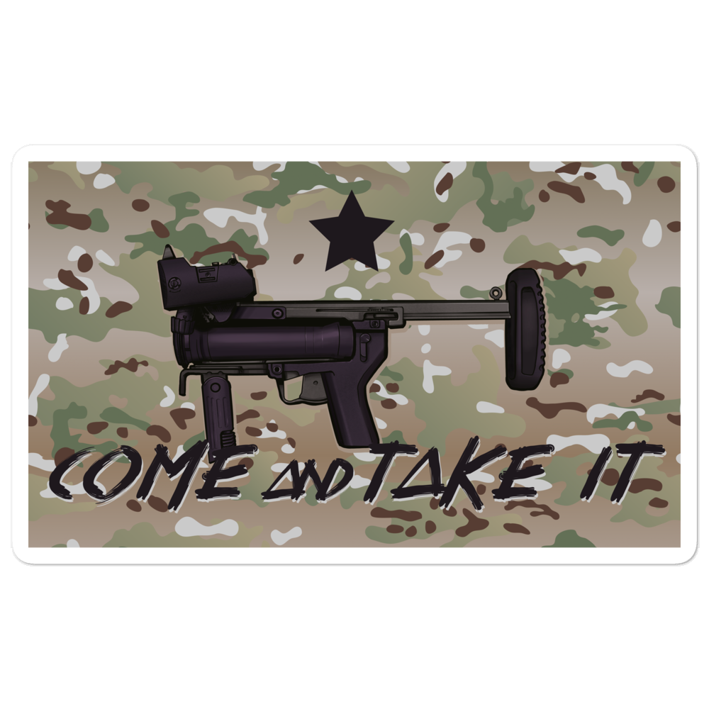 M320 Multicam Come & Take It Bubble-free stickers