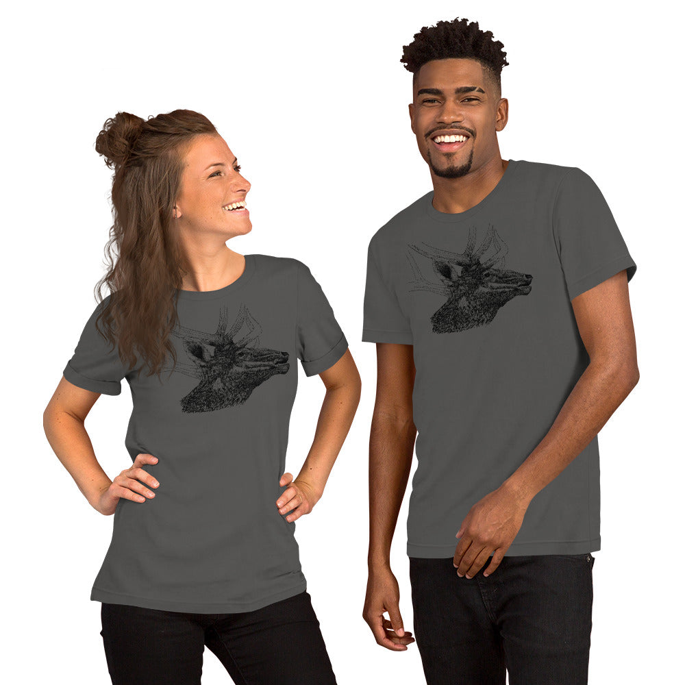 Bull Elk Short-Sleeve Unisex T-Shirt