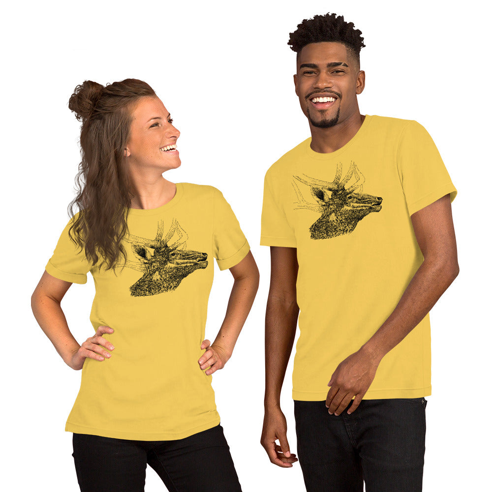 Bull Elk Short-Sleeve Unisex T-Shirt
