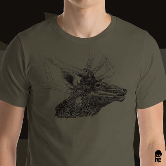 Bull Elk Short-Sleeve Unisex T-Shirt