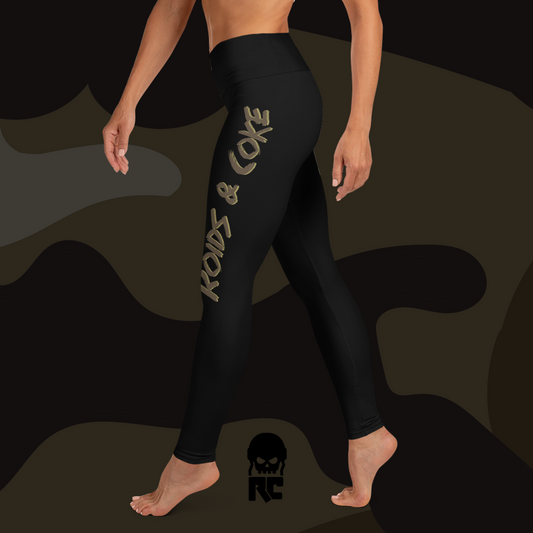 Roids & Coke Brush Yoga Leggings